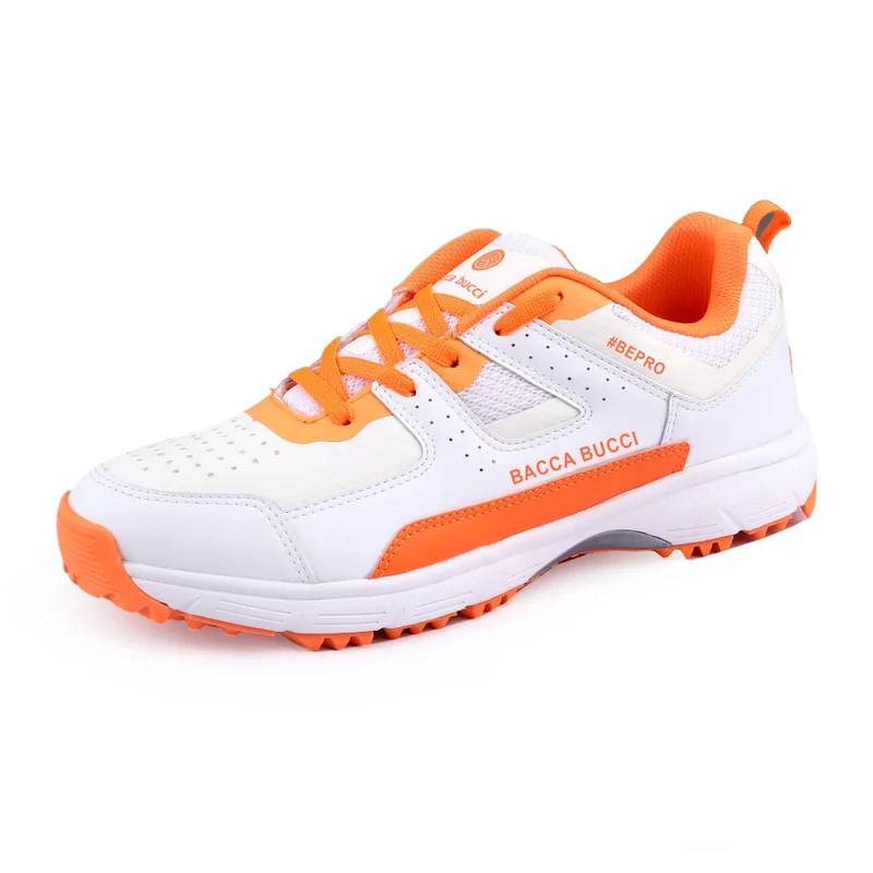Bacca Bucci Orange Wicket Wings Pro Performance Cricket Shoes for Men | Best Price UAE